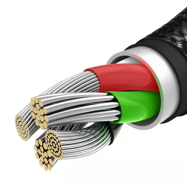 Baseus Tungsten 3in1 cable USB - USB Type C / Lightning / micro USB 3.5 A 1.5 m black (CAMLTWJ-01) 5
