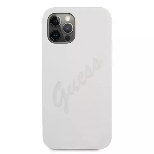 Guess GUHCP12LLSVSCR iPhone 12 Pro Max 6.7&quot  cream/cream hardcase Script Vintage 9