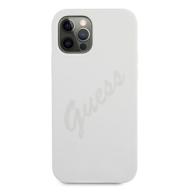 Guess GUHCP12LLSVSCR iPhone 12 Pro Max 6.7&quot  cream/cream hardcase Script Vintage 2