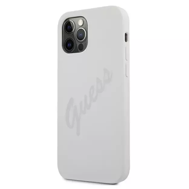 Guess GUHCP12LLSVSCR iPhone 12 Pro Max 6.7&quot  cream/cream hardcase Script Vintage 8