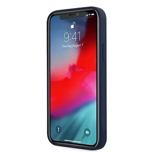 Guess GUHCP12LLSVSBL iPhone 12 Pro Max 6.7&quot  blue/blue hardcase Script Vintage 4