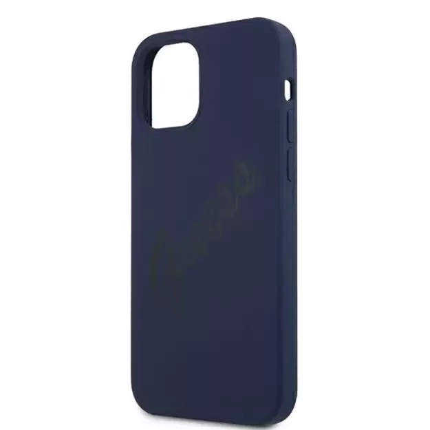 Guess GUHCP12LLSVSBL iPhone 12 Pro Max 6.7&quot  blue/blue hardcase Script Vintage 5