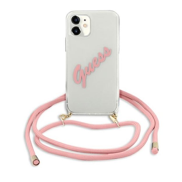 Guess GUHCP12SCRTVSPI iPhone 12 mini 5.4&quot  pink/pink hardcase Script Vintage 6