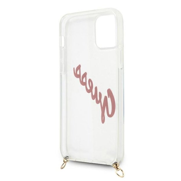 Guess GUHCP12SCRTVSPI iPhone 12 mini 5.4&quot  pink/pink hardcase Script Vintage 10