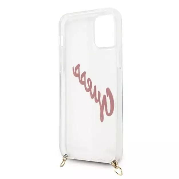 Guess GUHCP12SCRTVSPI iPhone 12 mini 5.4&quot  pink/pink hardcase Script Vintage 5