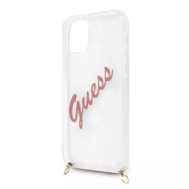 Guess GUHCP12SCRTVSPI iPhone 12 mini 5.4&quot  pink/pink hardcase Script Vintage 1
