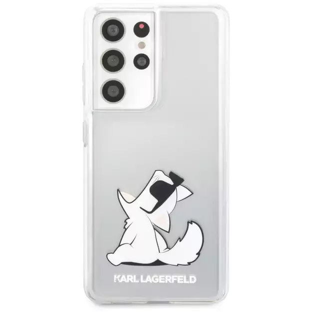 Karl Lagerfeld KLHCS21LCFNRC S21 Ultra G998 hardcase transparent Choupette Fun 9