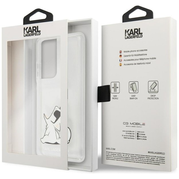 Karl Lagerfeld KLHCS21LCFNRC S21 Ultra G998 hardcase transparent Choupette Fun 7