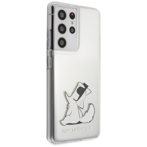 Karl Lagerfeld KLHCS21LCFNRC S21 Ultra G998 hardcase transparent Choupette Fun 3