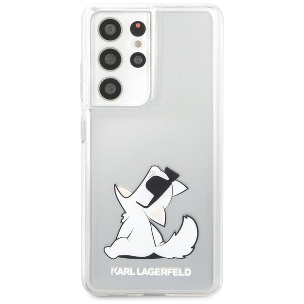 Karl Lagerfeld KLHCS21LCFNRC S21 Ultra G998 hardcase transparent Choupette Fun 2