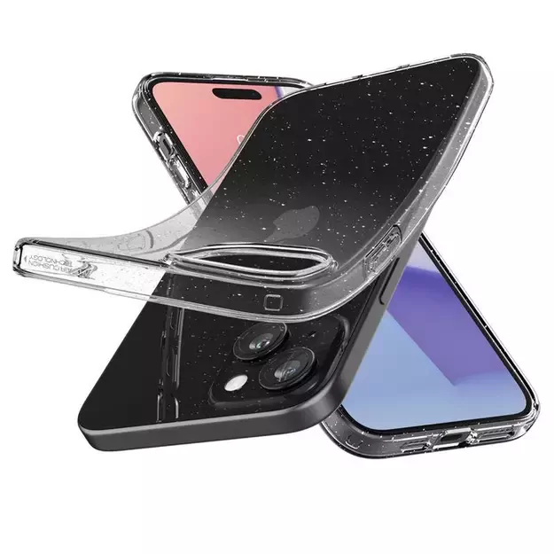 Spigen Liquid Crystal iPhone 15 Plus Case - Clear Glitter 23