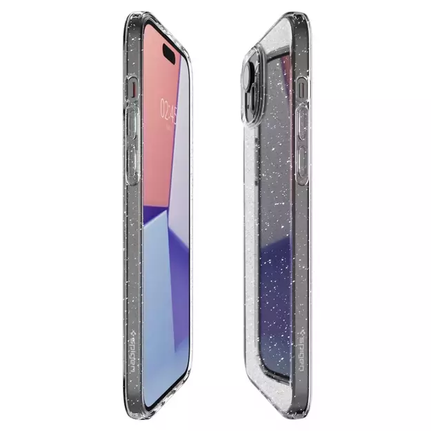 Spigen Liquid Crystal iPhone 15 Plus Case - Clear Glitter 15