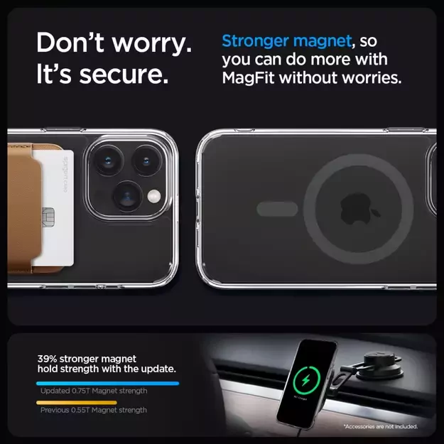 Spigen Ultra Hybrid Mag case with MagSafe for iPhone 15 Pro Max - graphite 7