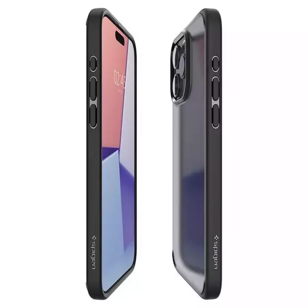 Spigen Ultra Hybrid iPhone 15 Pro Max Case - Clear Black 19