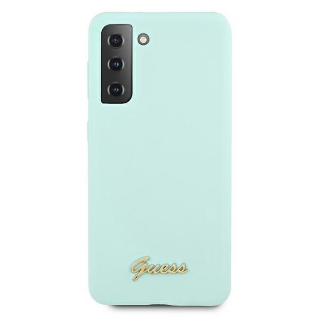 Guess GUHCS21MLSLMGLB S21+ G996 blue/blue hardcase Silicone Script Metal Logo 9