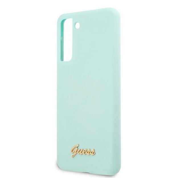 Guess GUHCS21MLSLMGLB S21+ G996 blue/blue hardcase Silicone Script Metal Logo 12