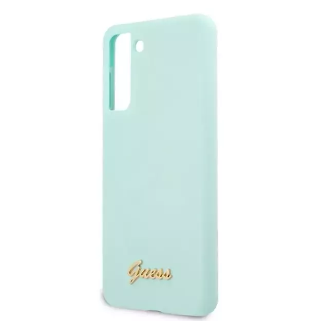 Guess GUHCS21MLSLMGLB S21+ G996 blue/blue hardcase Silicone Script Metal Logo 5