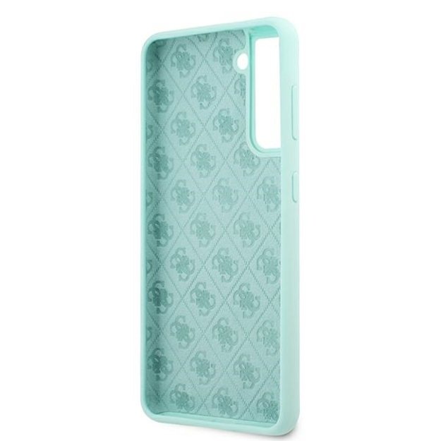 Guess GUHCS21MLSLMGLB S21+ G996 blue/blue hardcase Silicone Script Metal Logo 13