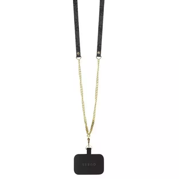 Guess GUHCP15MP4TDSCPK iPhone 15 Plus 6.7&quot  black/black hardcase Crossbody 4G Metal Logo 15