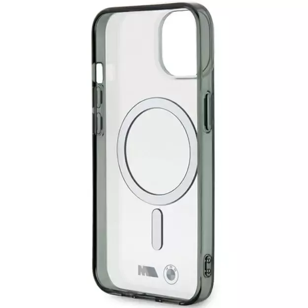BMW Silver Ring MagSafe iPhone 15 Case - Clear 6