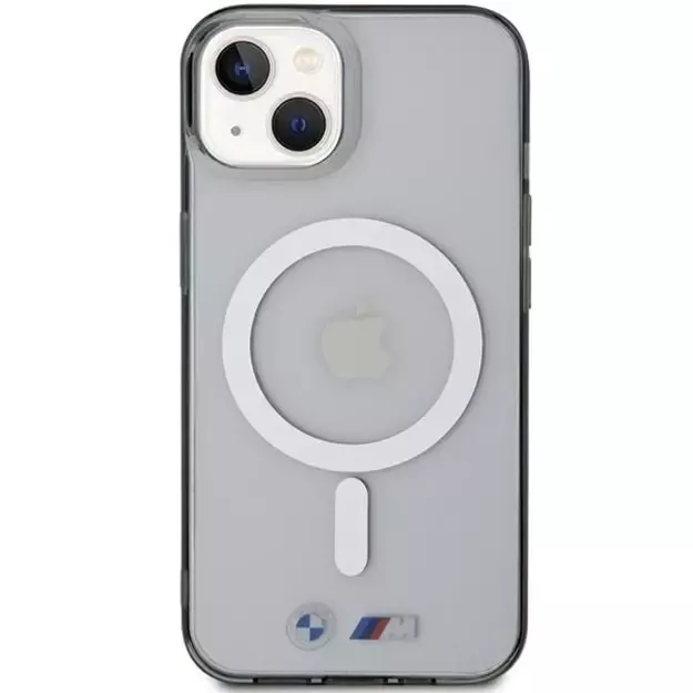 BMW Silver Ring MagSafe iPhone 15 Case - Clear 2