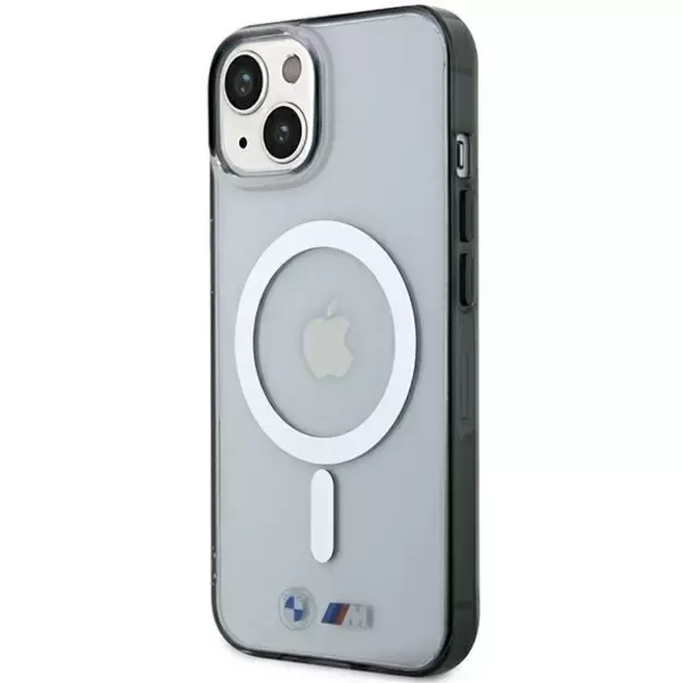 BMW Silver Ring MagSafe iPhone 15 Case - Clear 1