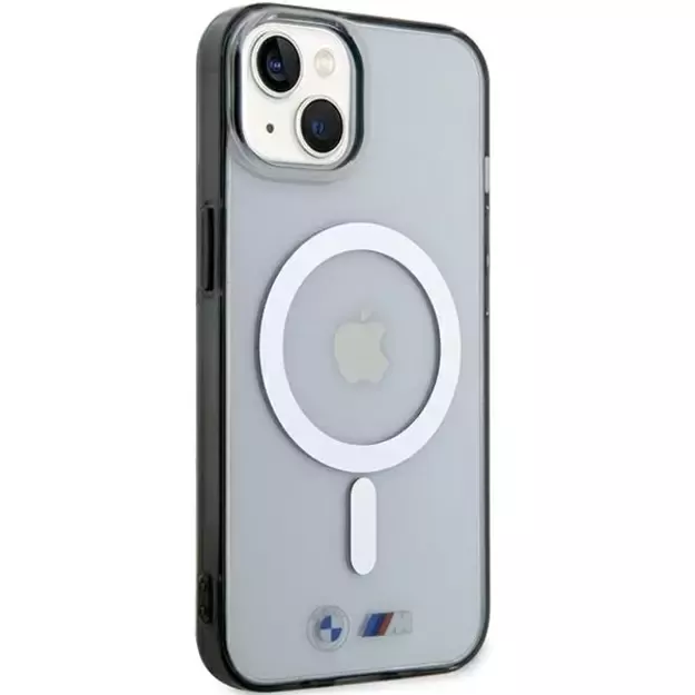 BMW Silver Ring MagSafe iPhone 15 Case - Clear 3