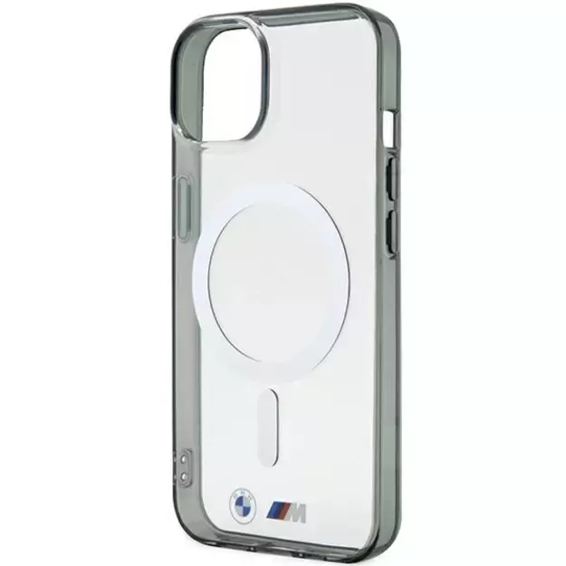 BMW Silver Ring MagSafe iPhone 15 Case - Clear 5