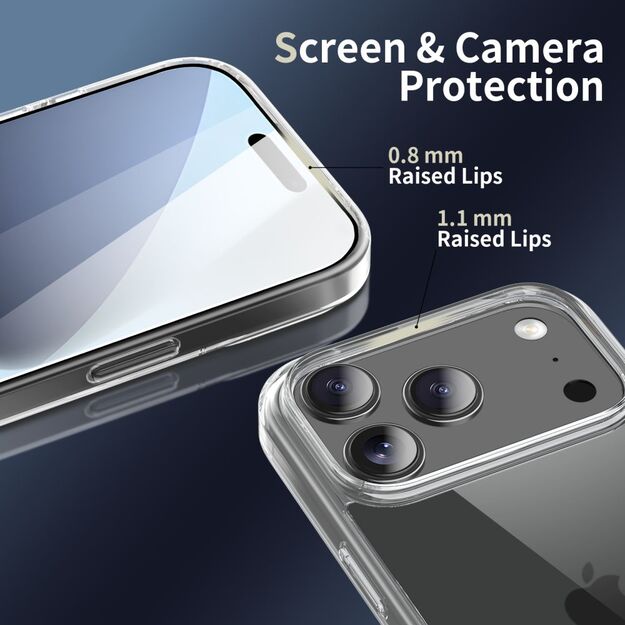 Tech-Protect FlexAir Hybrid Case for iPhone 17 Pro Max - Clear 3