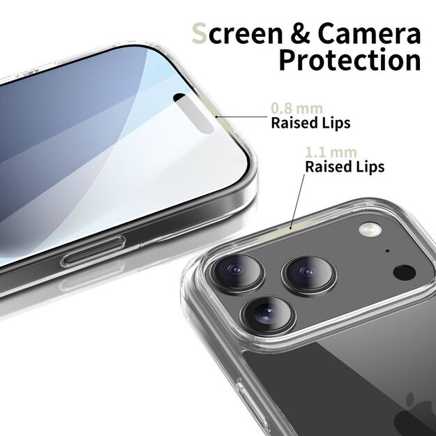Tech-Protect FlexAir Hybrid Case for iPhone 17 Pro Max - Clear 6