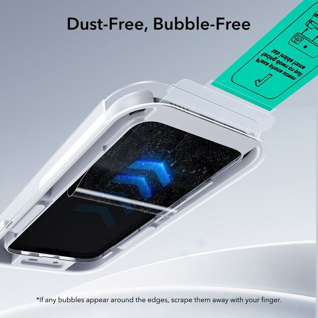 ESR UltraFit Tempered Glass 2-pack for iPhone 16 Pro / 17 - transparent 2