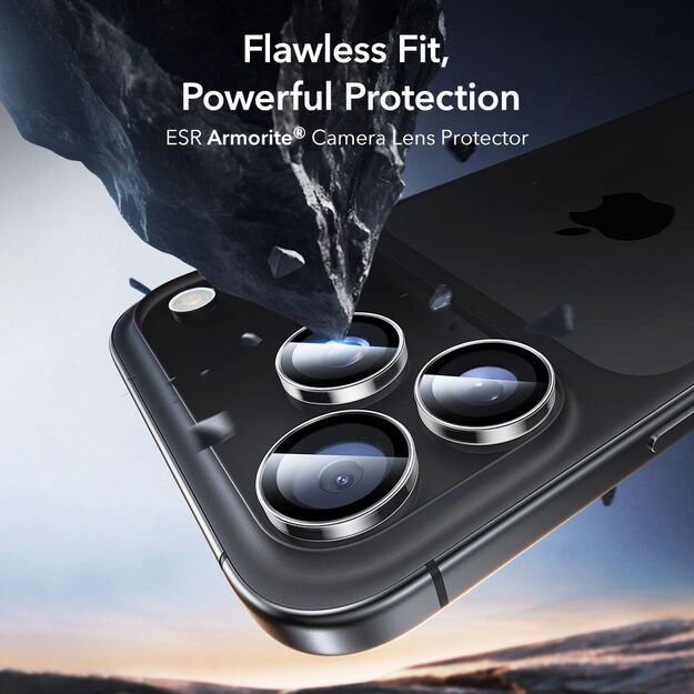 ESR Armorite Camera Protector for iPhone 14 Pro / Pro Max / 15 Pro / Pro Max / 16 Pro / Pro Max / 17 Pro / Pro Max - Clear 2