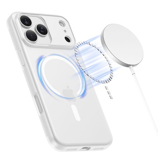 Tech-Protect MagSlim MagSafe Case for iPhone 17 Pro Max - Matte White 1