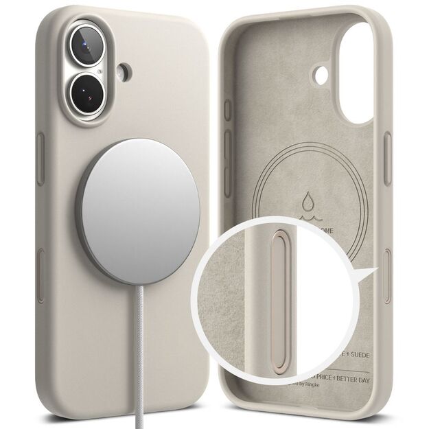 Ringke Silicone Magnetic MagSafe Case for iPhone 17 - Beige 2