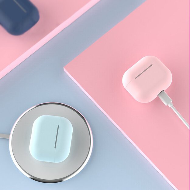 Case for AirPods 2 / AirPods 1 silicone soft cover for headphones white (case C) 4
