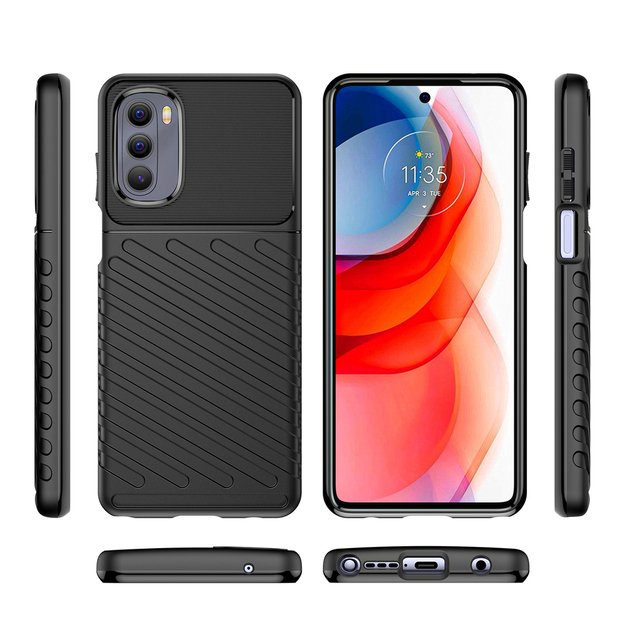 Thunder Case flexible armored cover for Motorola Moto G Stylus 2022 black 14
