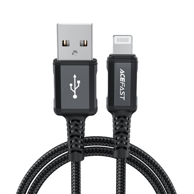 Acefast MFI USB - Lightning cable 1.8m, 2.4A black (C4-02 A Black) 10