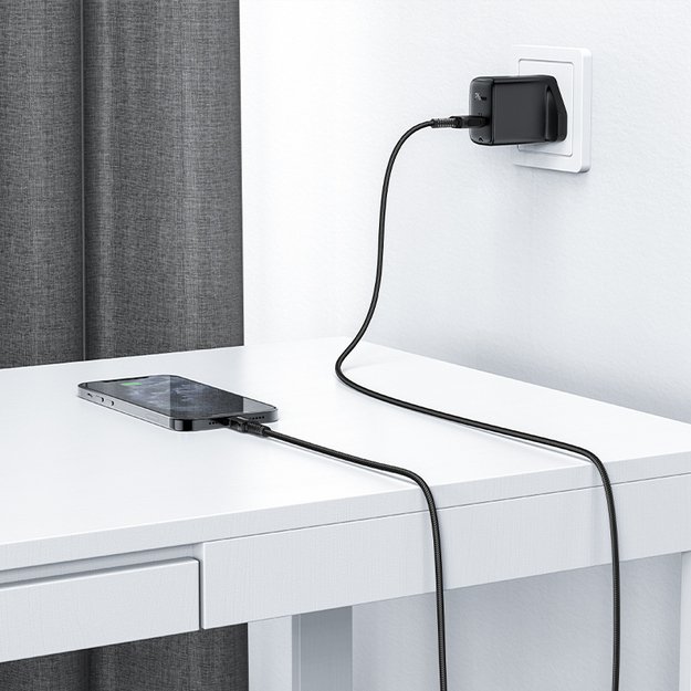 Acefast MFI USB - Lightning cable 1.8m, 2.4A black (C4-02 A Black) 15