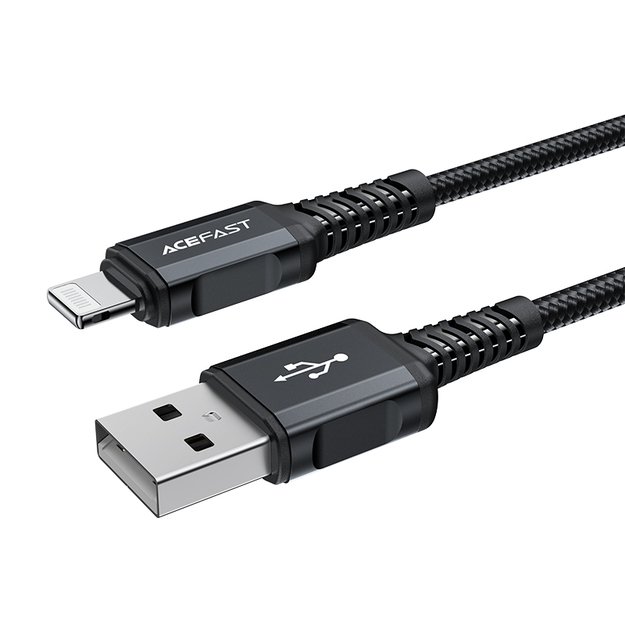 Acefast MFI USB - Lightning cable 1.8m, 2.4A black (C4-02 A Black) 9