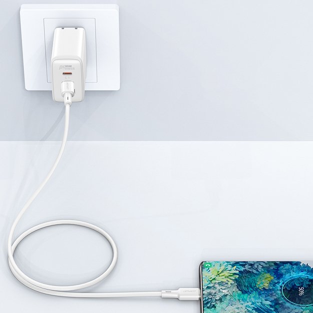 Acefast C2-03-CC USB-C - USB-C PD QC cable 60W 3A 480Mb/s 1.2m - white 19