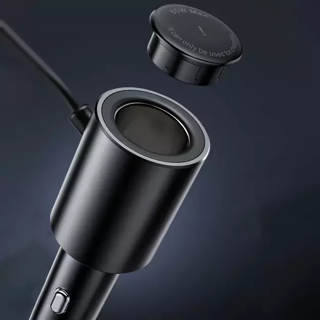 Acefast car charger 90W USB Type C / 3x USB / cigarette lighter socket, PPS, PD3.0, QC3.0, AFC, FCP charging station black (B8 black) 11