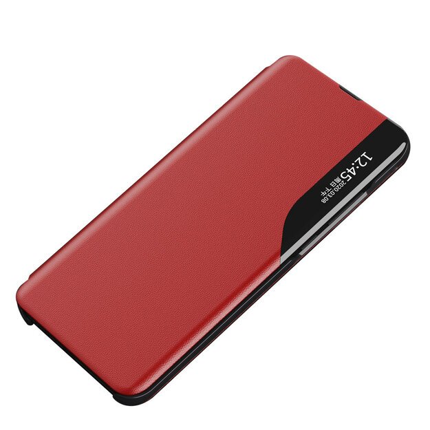 Eco Leather View Case Elegant Flip Cover with Stand Function Poco M4 Pro 5G Red 15
