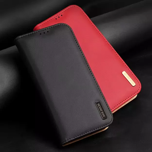 Dux Ducis Hivo Leather Flip Cover Genuine Leather Wallet For Cards And Documents Samsung Galaxy S22 + (S22 Plus) Red 20