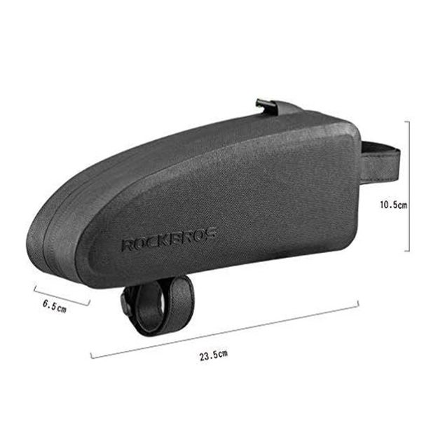 Rockbros AS-019-1 bicycle frame bag waterproof 1.6 l - black 10