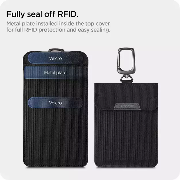 Anti-theft Spigen Pouch Keyless RFID Signal Blocker - black 4