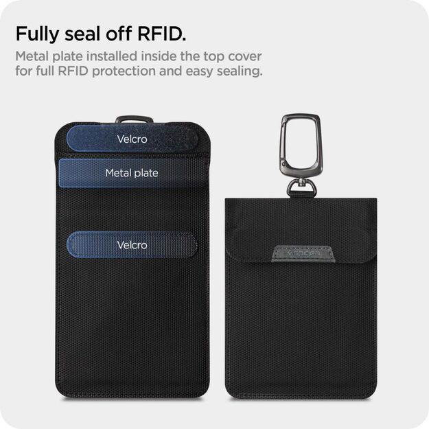 Anti-theft Spigen Pouch Keyless RFID Signal Blocker - black 14