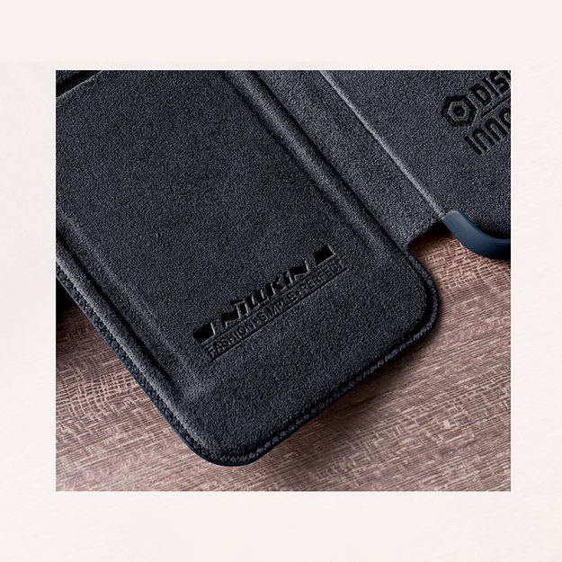 Nillkin Qin Leather Pro Case Case for Samsung Galaxy S22+ (S22 Plus) Camera Protector Holster Cover Flip Case Brown 20