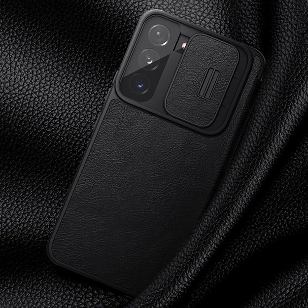Nillkin Qin Leather Pro Case Case for Samsung Galaxy S22+ (S22 Plus) Camera Protector Holster Cover Flip Case Brown 10