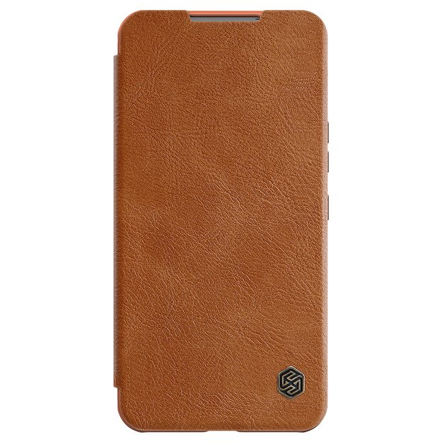 Nillkin Qin Leather Pro Case Case for Samsung Galaxy S22+ (S22 Plus) Camera Protector Holster Cover Flip Case Brown 1