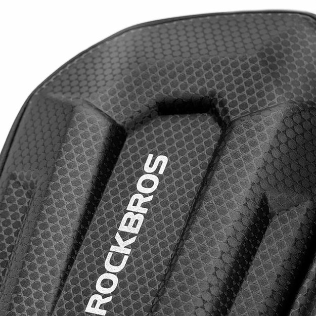 Rockbros B69 bicycle saddle bag 1.8l with easy release system - black 2